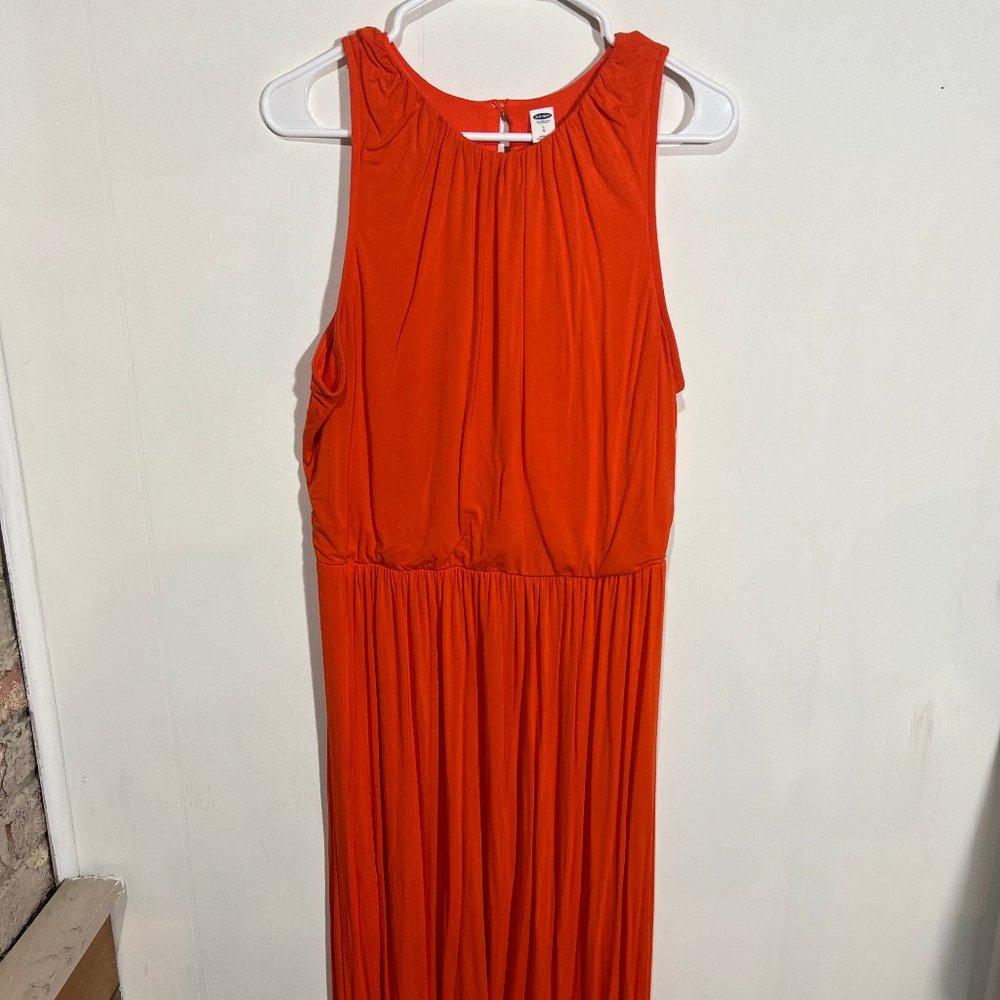 Embrace the Sun in Style: Old Navy Maxi Dress | Vibrant Orange-Red - Large